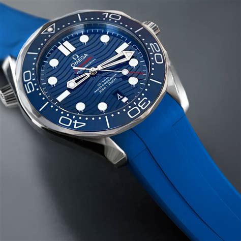 omega seamaster professional rubber strap|replacement strap for omega seamaster.